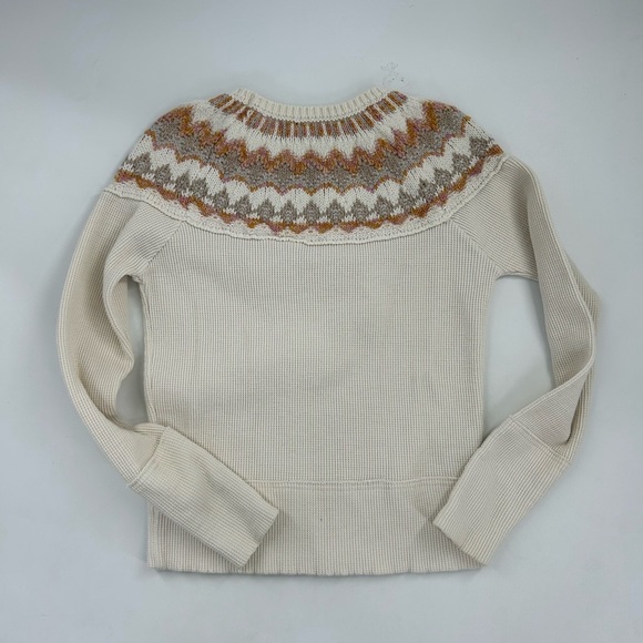 Free People Cream and Pink Knit Sweater - Picture 4 of 6